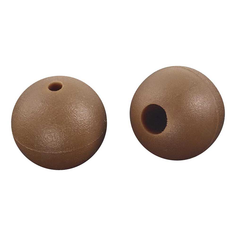 Koraliki gumowe Rok brązowe 6mm - woreczek 25 szt.