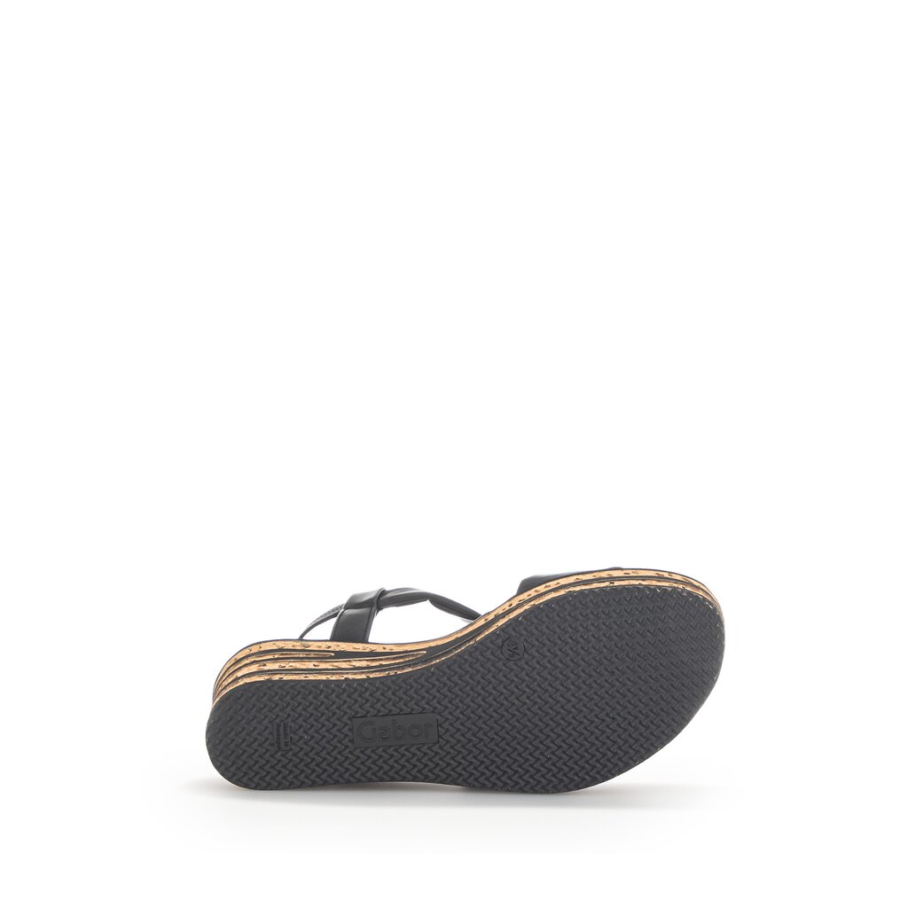 Gabor fashion Keilsandalette schwarz