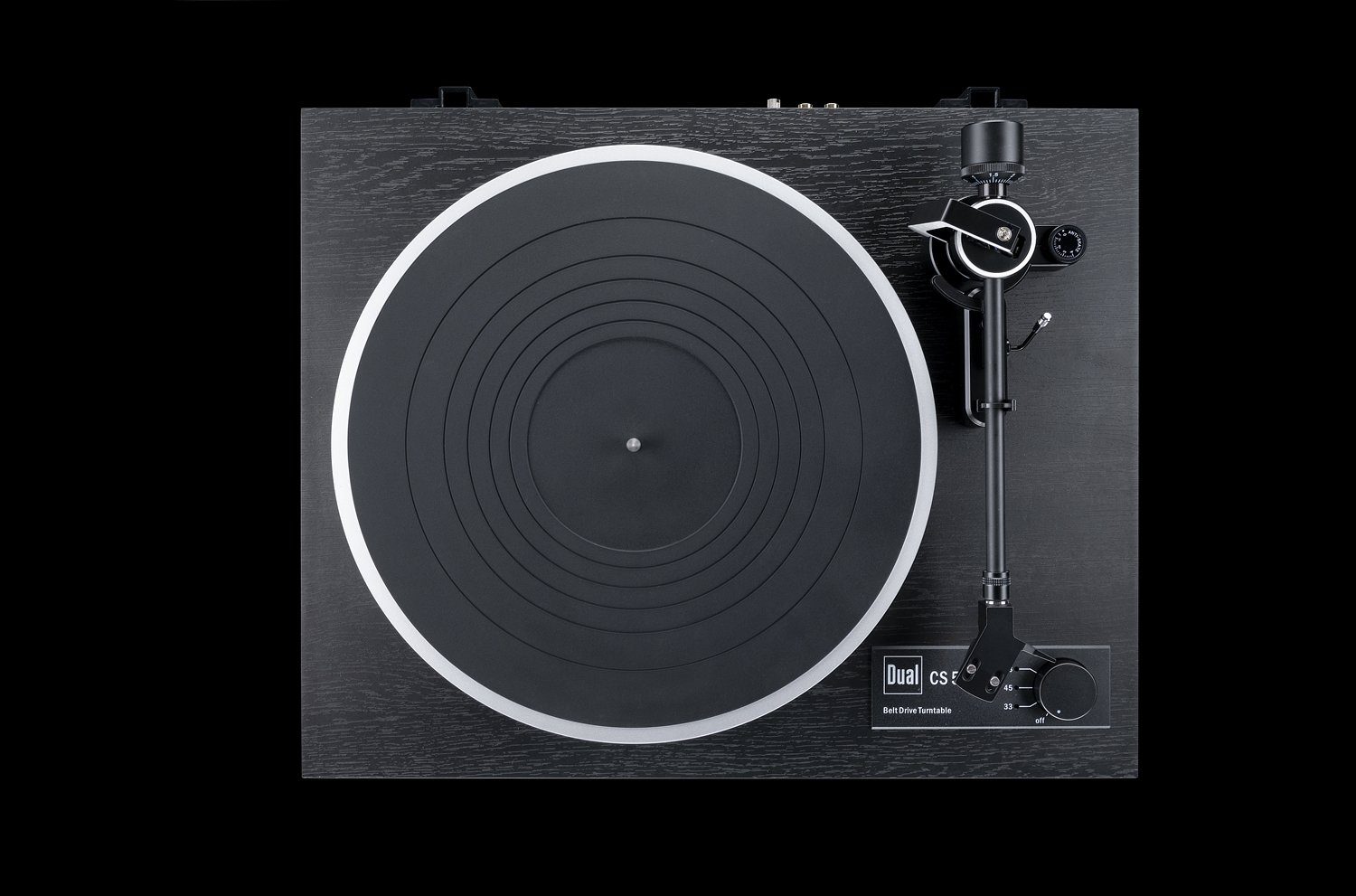 Dual CS 518 Plattenspieler (Riemenantrieb, manuell, abschaltbarer Phono-Vorverstärker, schwarz)