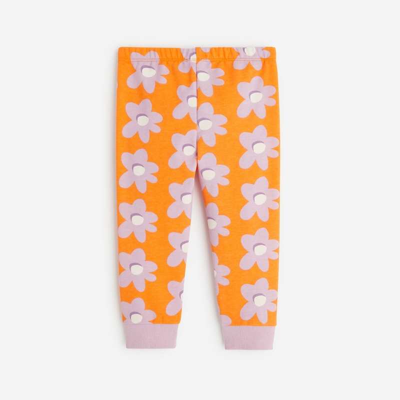 Pantalon fleuri bébé fille rose corail Catimini