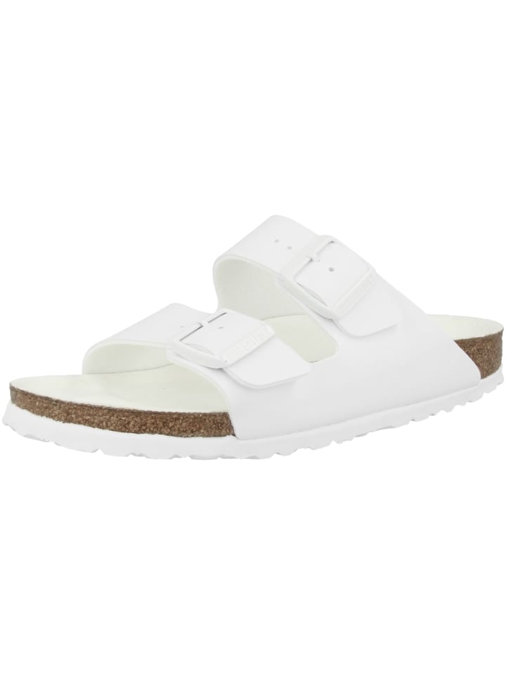 Birkenstock Sandale Arizona Birko-Flor schmal in weiss günstig kaufen
