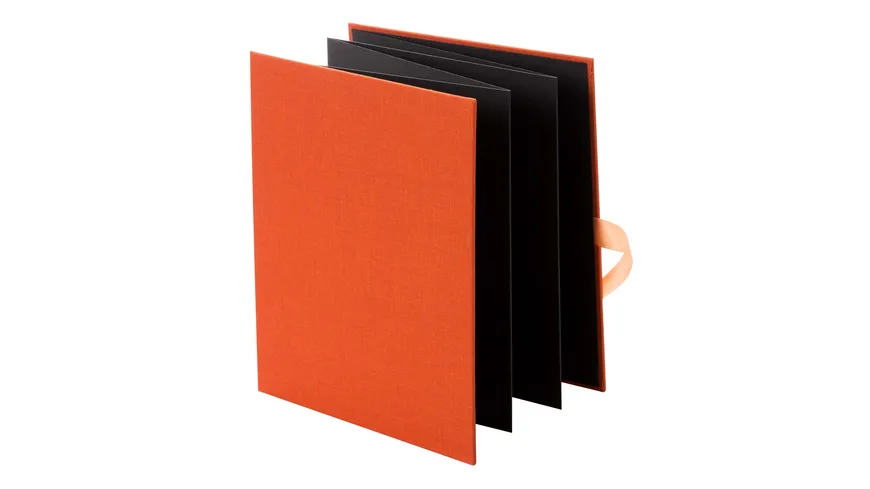 goldbuch Leporello Bella Vista golden orange für 10 Fotos