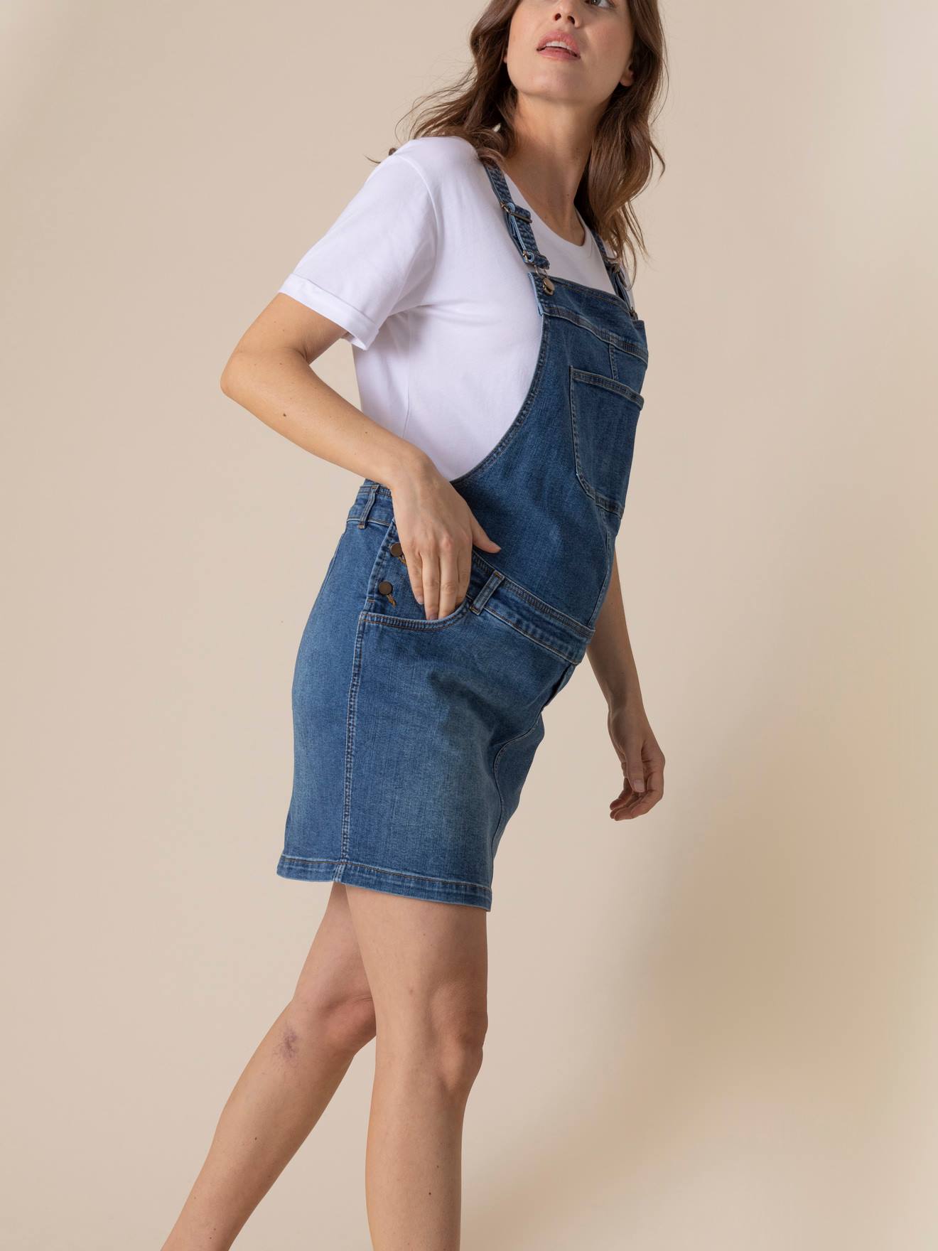 Envie de Fraise Jeans-Latzkleid für die Schwangerschaft SAM ENVIE DE FRAISE - blue stone