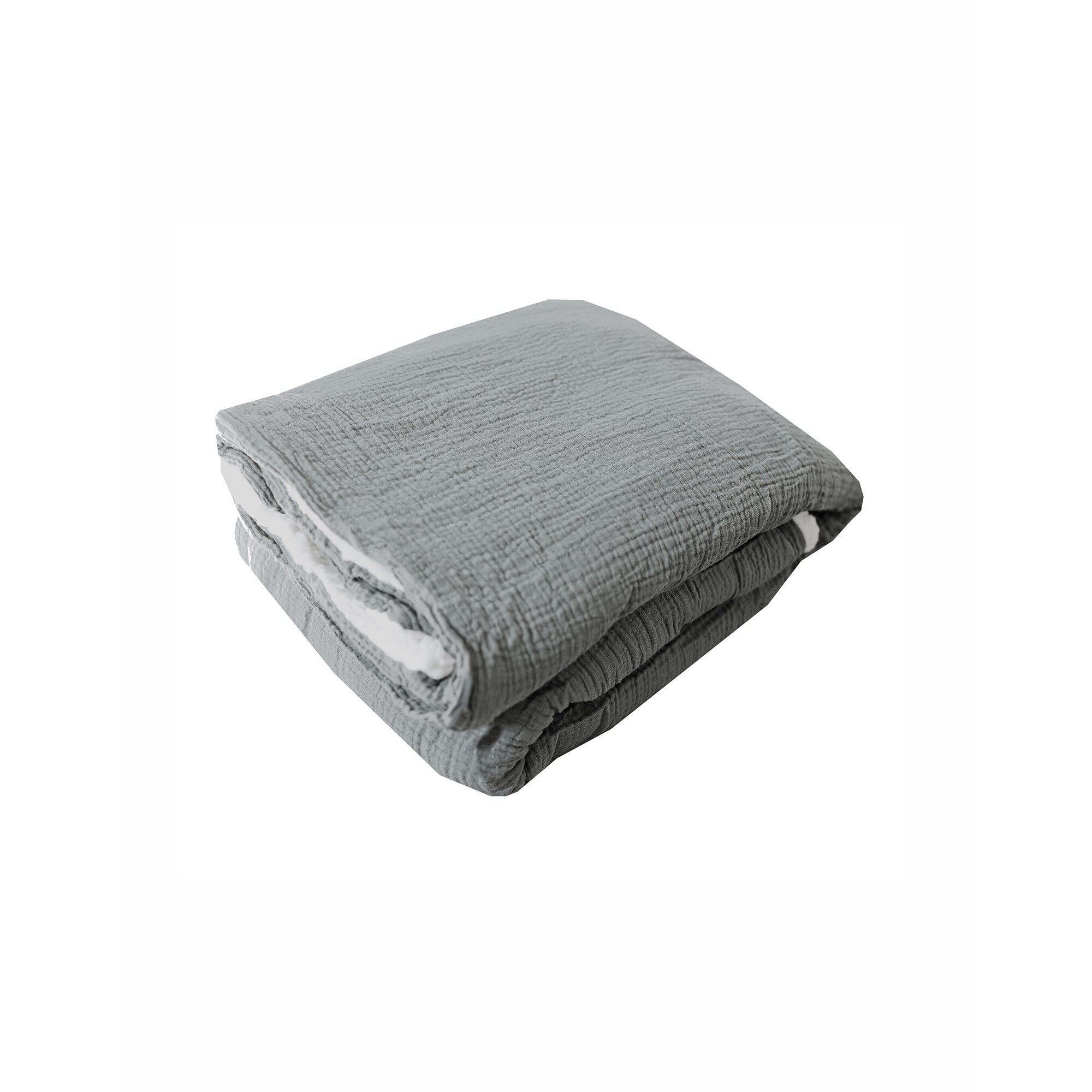 Plaid gaze de coton & sherpa