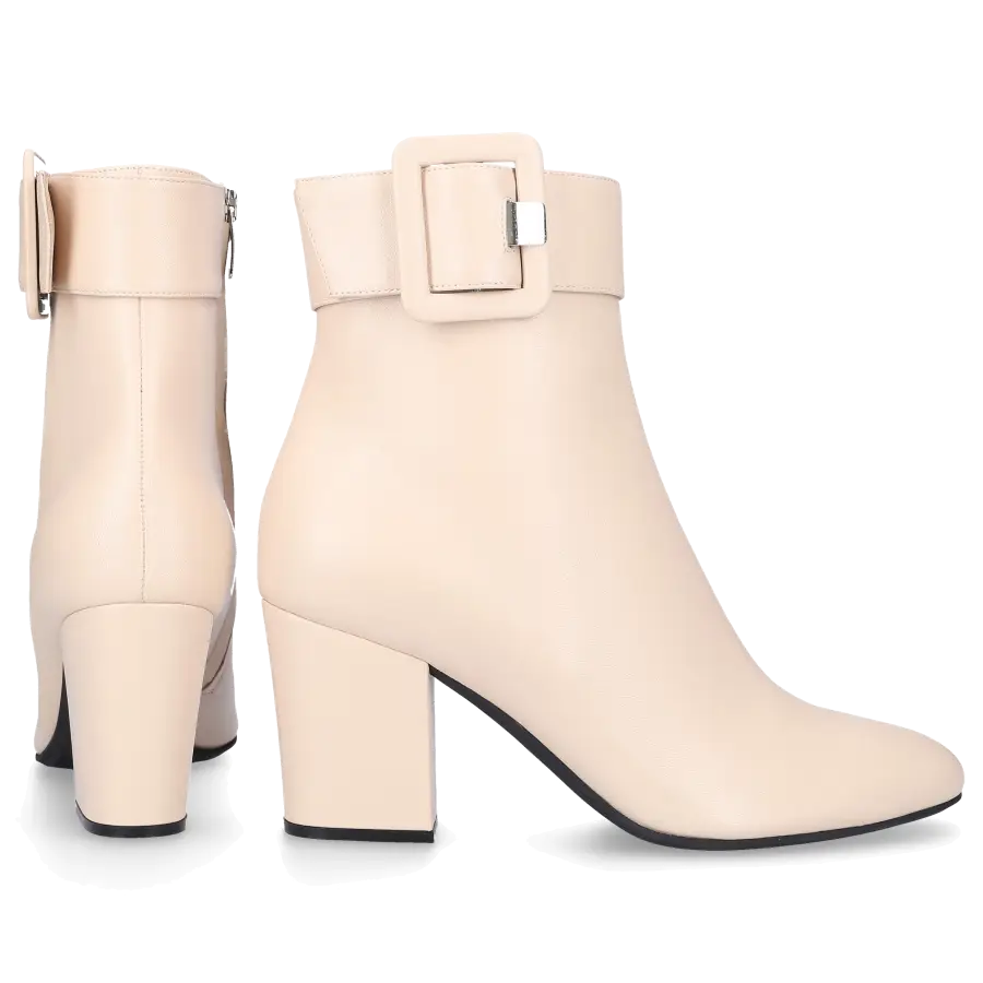 Sergio Rossi - Stiefeletten SR MIA 075 Nappaleder Logo beige - beige