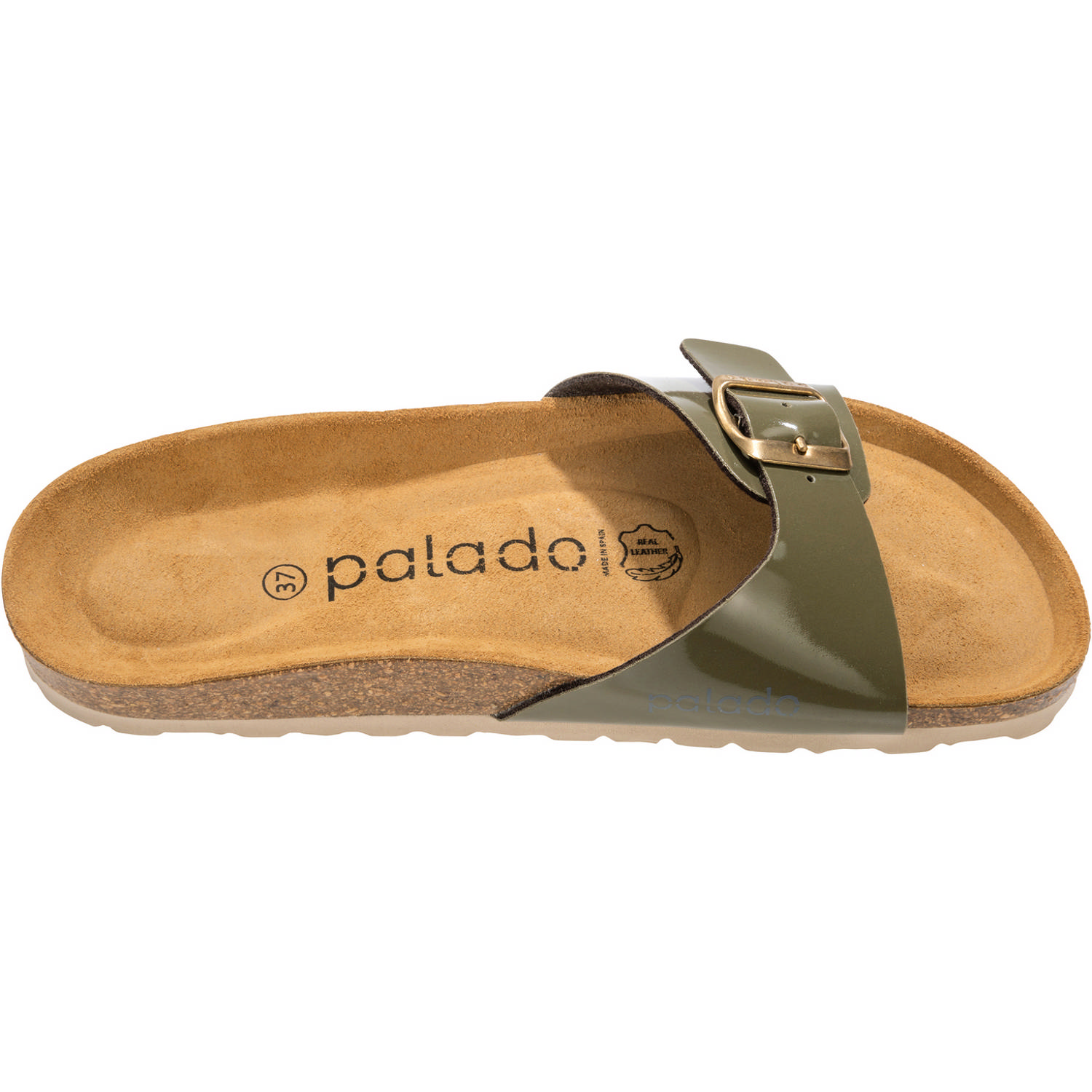 Palado Malta Lack, Pantoletten, Damen, Lack Creme Olive