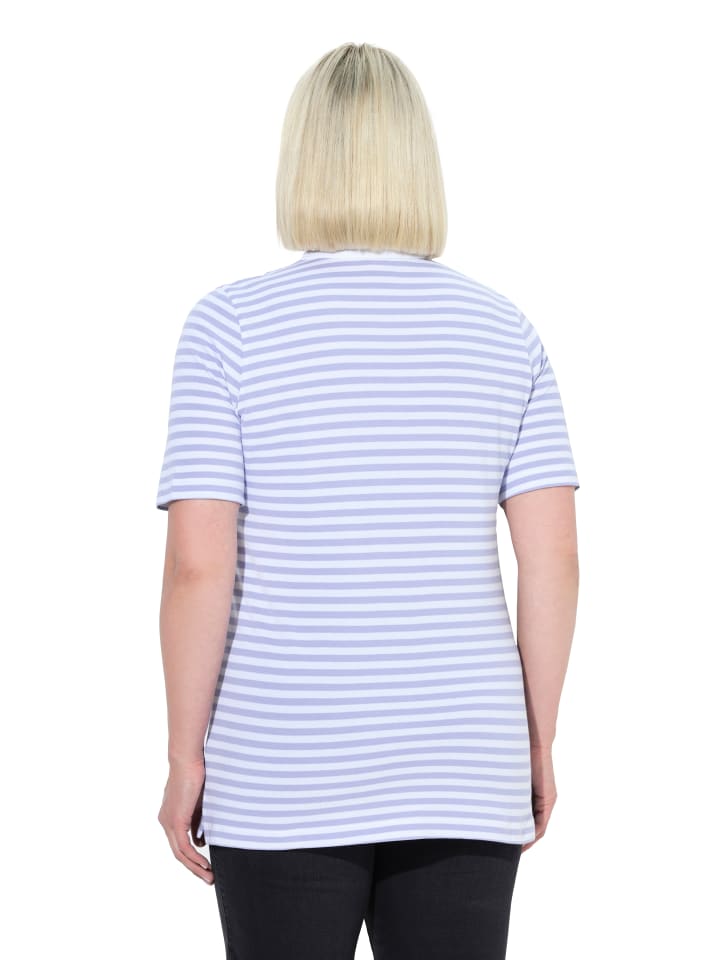 Ulla Popken Poloshirt in lichtblau günstig kaufen