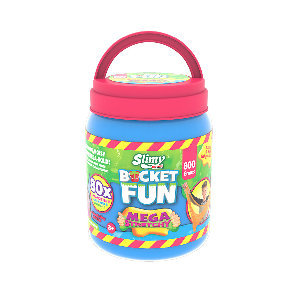 SLIMY® Bucket Fun 800g - Original Slimy Mega Slime Spielmasse im extragroßen Eimer