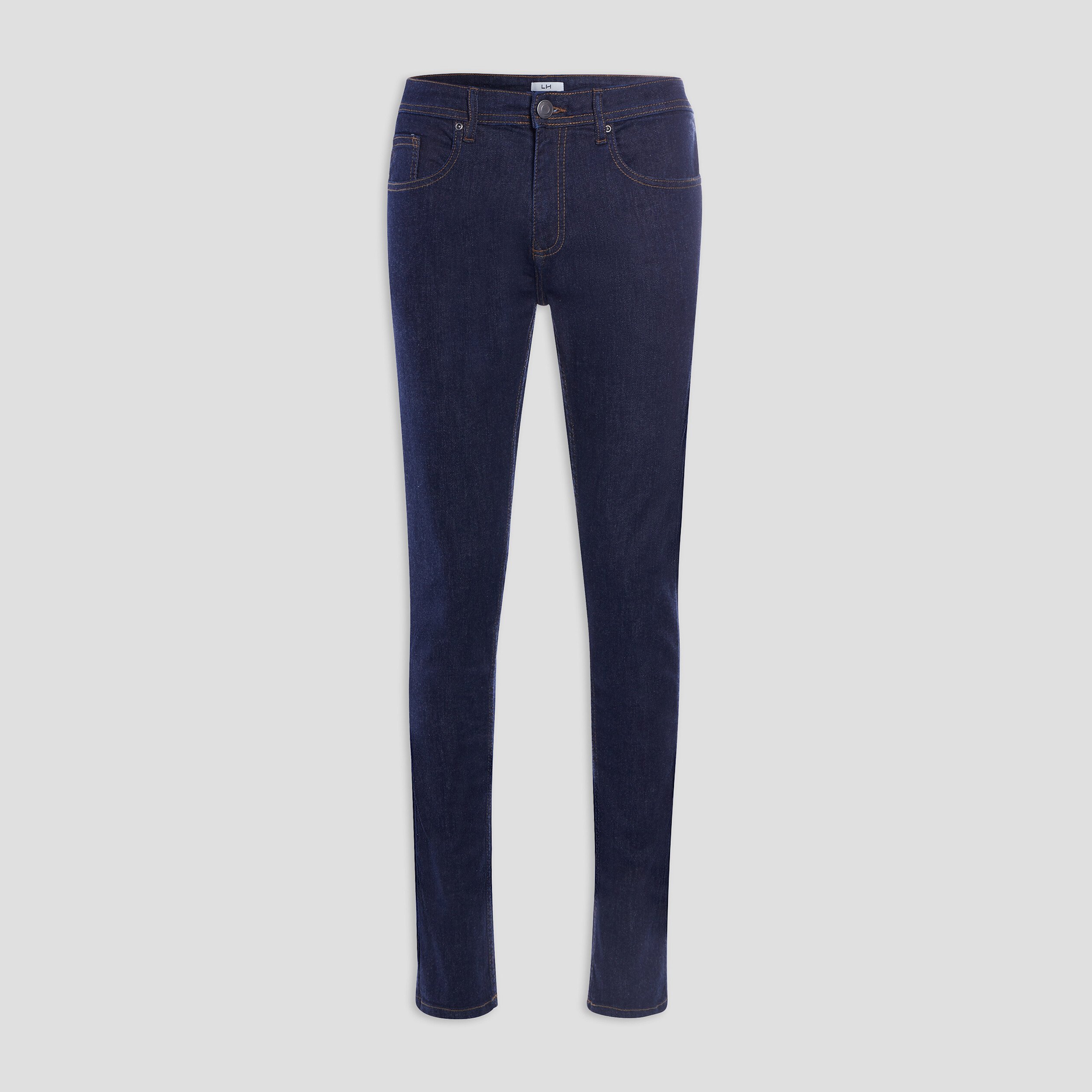 Jeans slim taille standard denim brut homme | La Halle