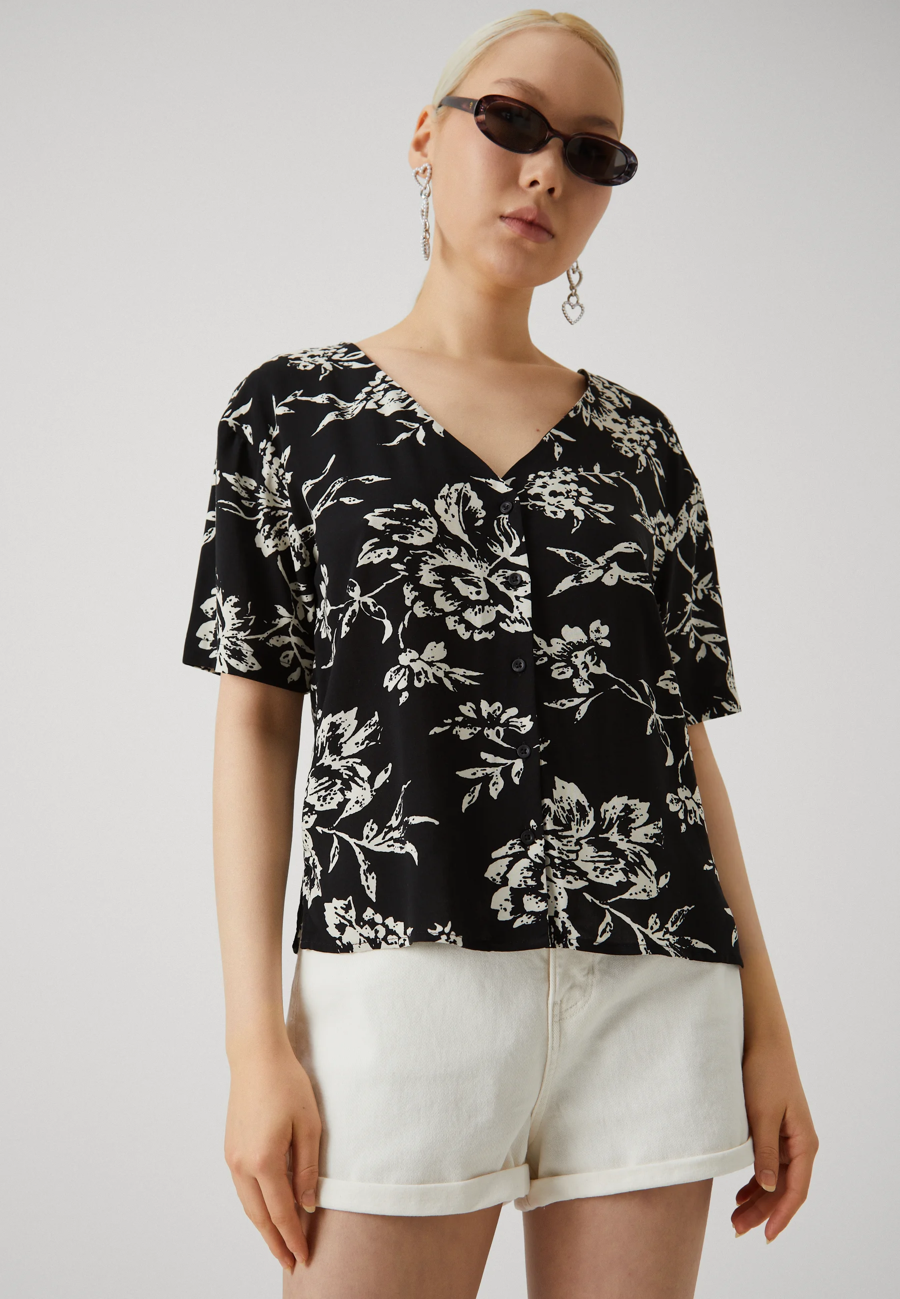 JDY JDYSTARR LIFE CAMISA DE CUELLO EN V - Blusa