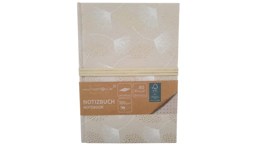 PAPERZONE Notizbuch Nature Flower 14x20cm