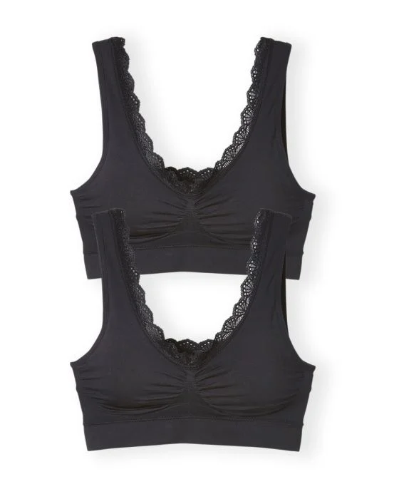 Lot de 2 brassières sans coutures