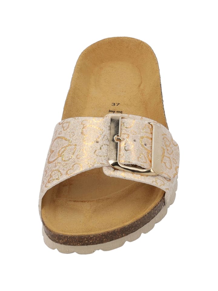 palado Pantoletten in beige gold günstig kaufen