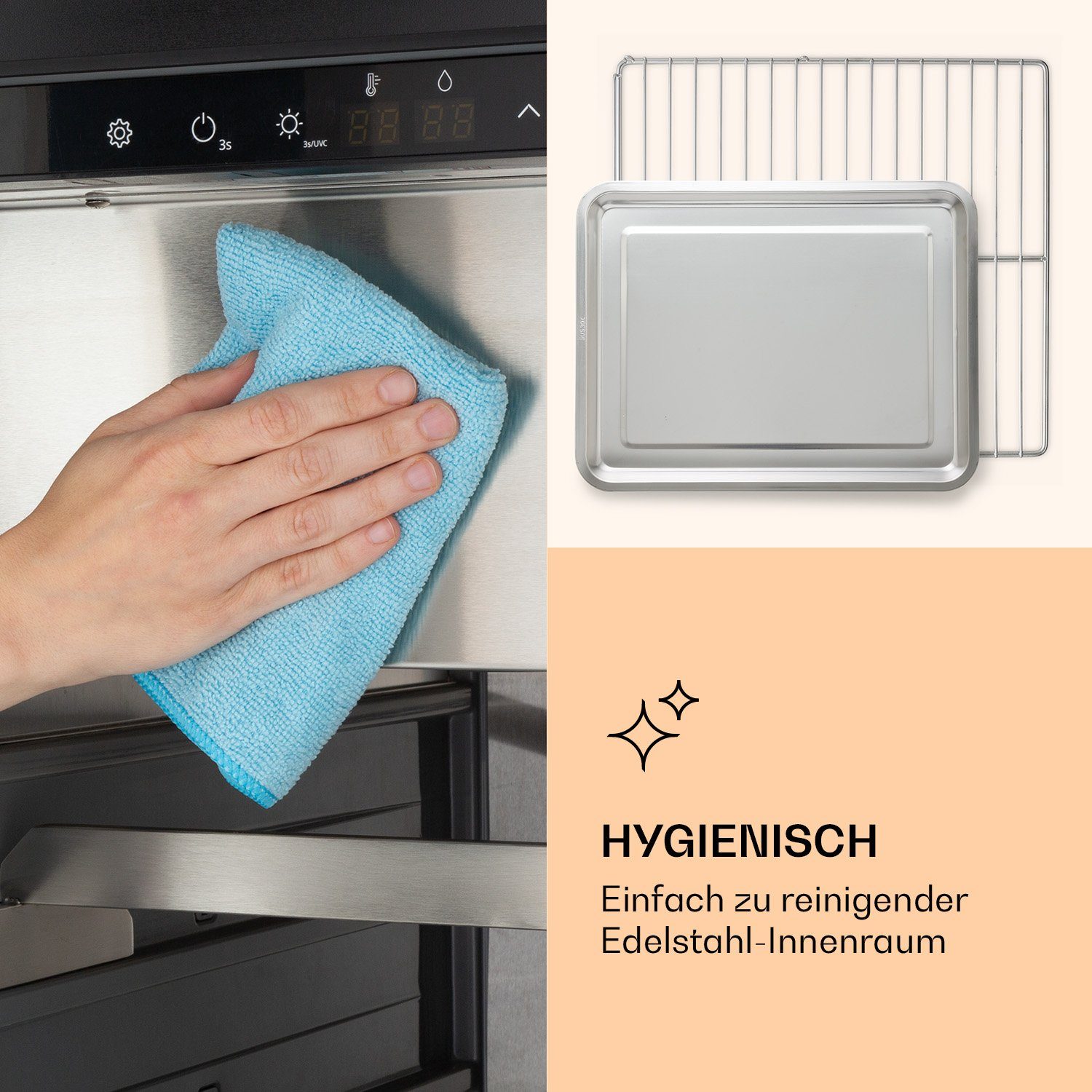 Klarstein Getränkekühlschrank HEA10-Steakhouse233O 10039936, 127 cm hoch, 59 cm breit