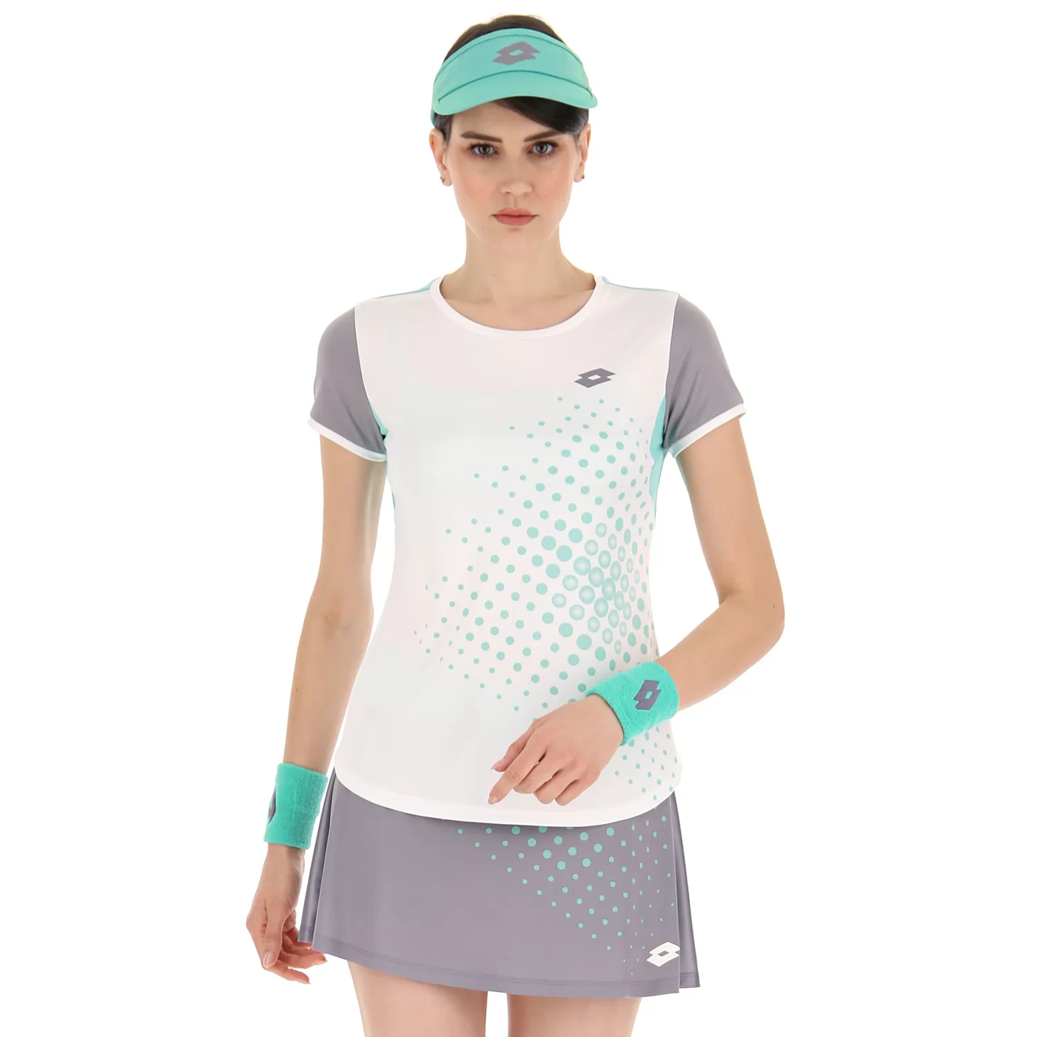 TOPP W IV T-SHIRT 1 KNALLVIT/GRÖN 929C