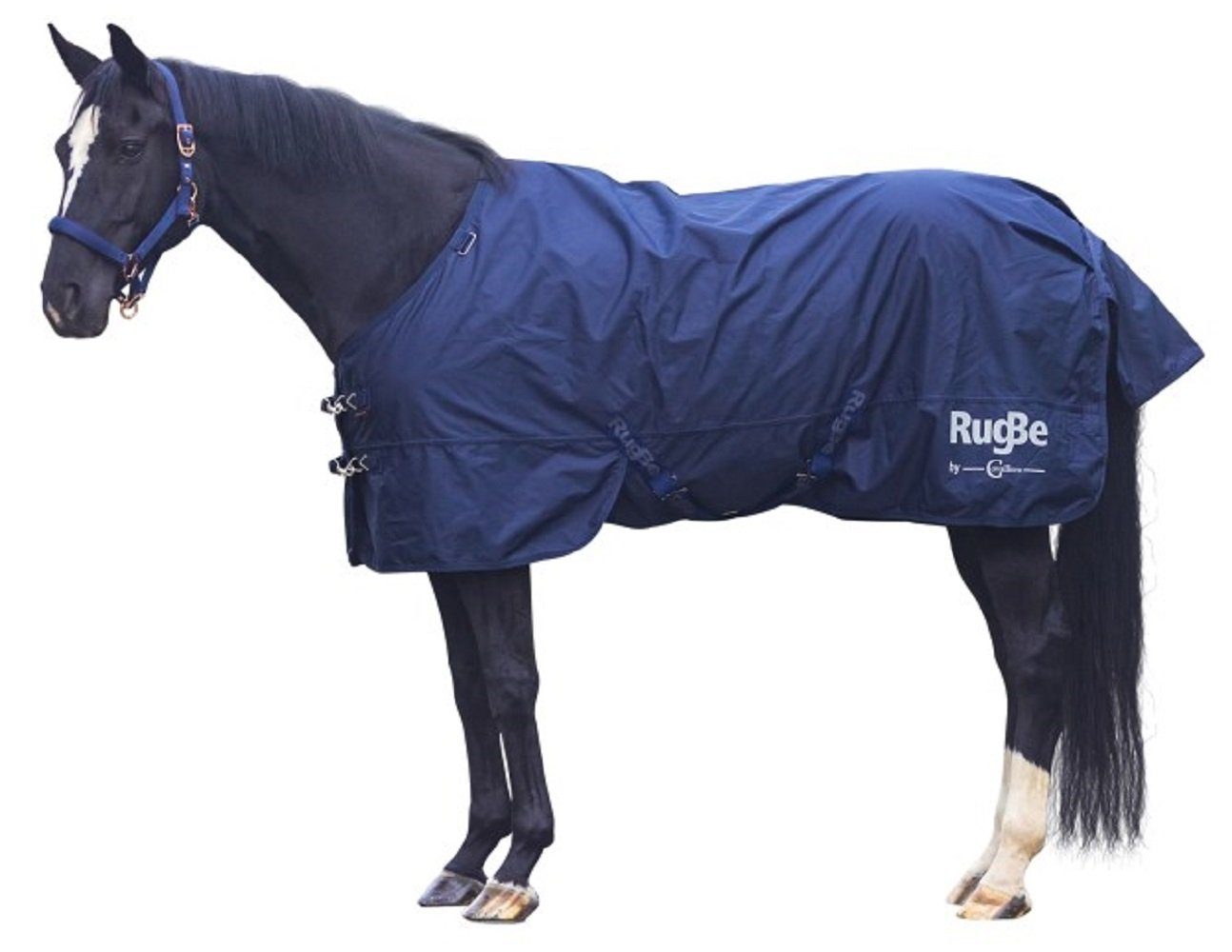 Kerbl Pferde-Regendecke Outdoor-Pferdedecke RugBe Zero, 115 cm, dark navy