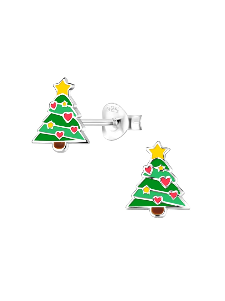 Alexander York Ohrringe, Ohrstecker WEIHNACHTSBAUM Herz in 925 Sterling Silber, 2-tlg. günstig kaufen onesize