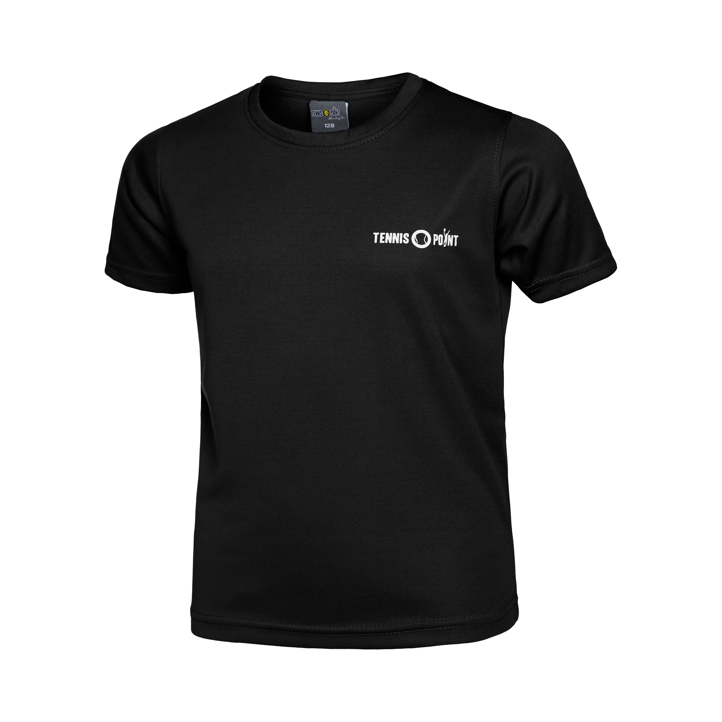 Basic Function T-Shirt Kinder - Schwarz, Weiß