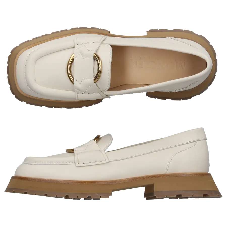 Moncler - Loafer BELL Kalbsleder - weiß