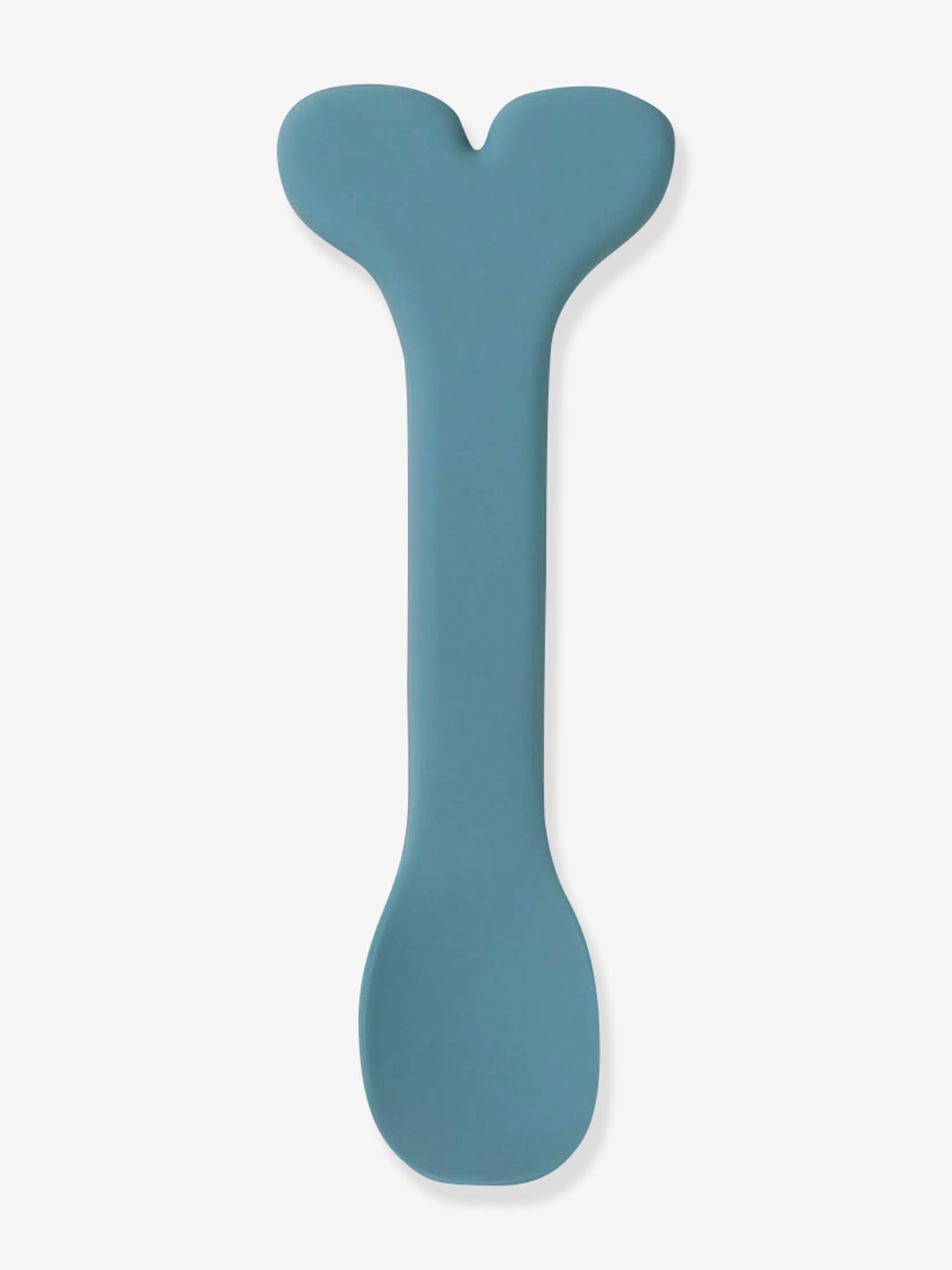 Bol ventouse et cuillère silicone Wally DONE BY DEER bleu