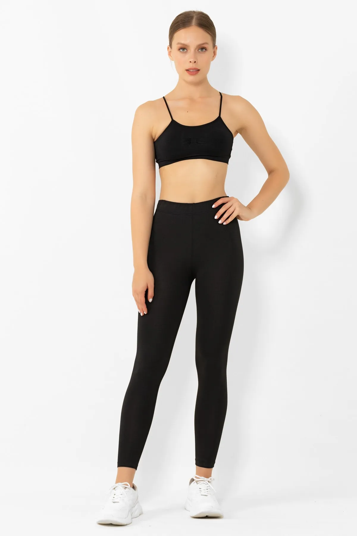 Miorre  Leggings - Schwarz - Mittlerer Bund