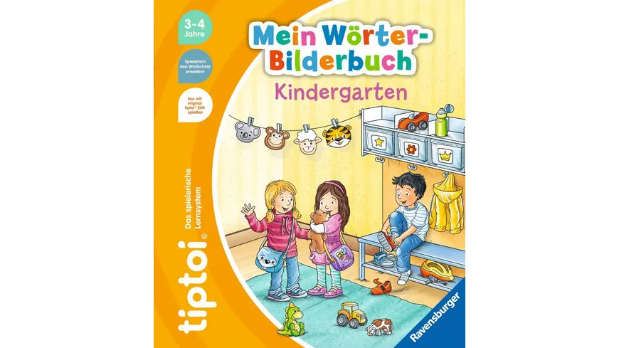 Ravensburger tiptoi - Mein Wörter-Bilderbuch Kindergarten, Los geht's in den Kindergarten