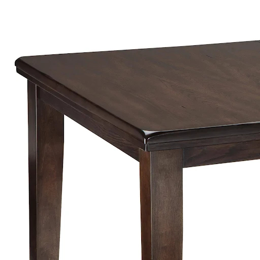 Extendable Dining Table, Dark Brown, Wood
