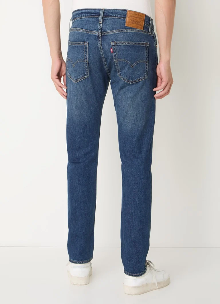 Jeansy Levi's 512 slim fit, ciemne przetarcia