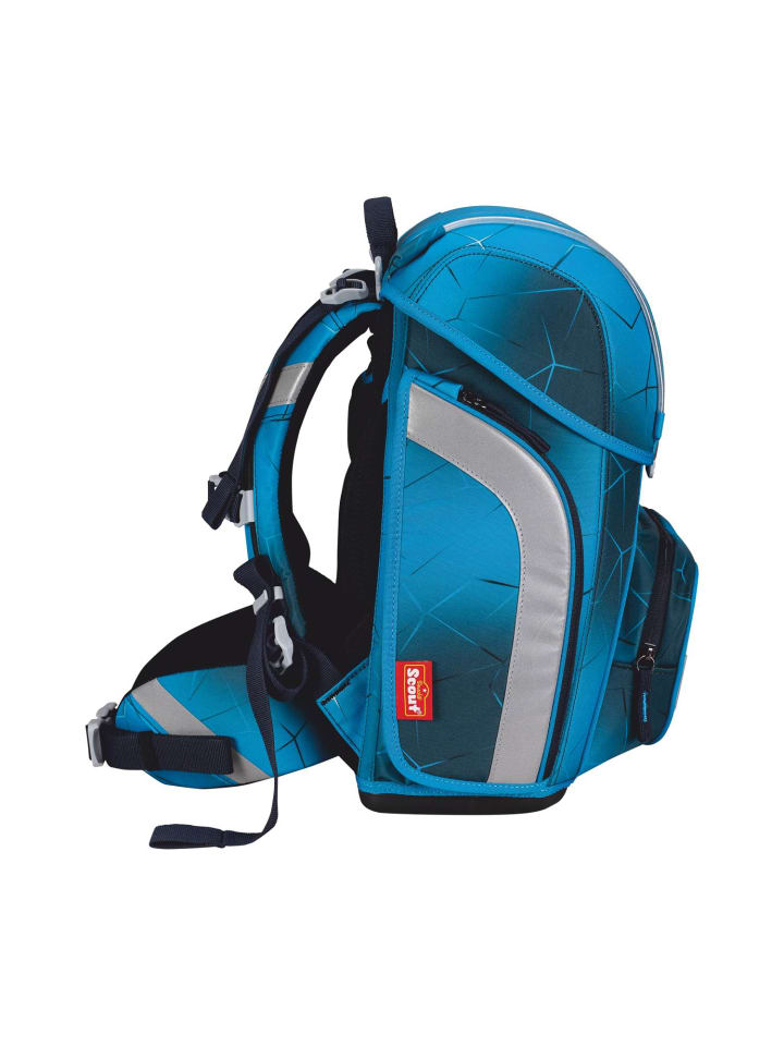 Scout Scout Genius Schulranzen-Set 4 teilig Exklusiv Safety Light Polar Blue günstig kaufen onesize