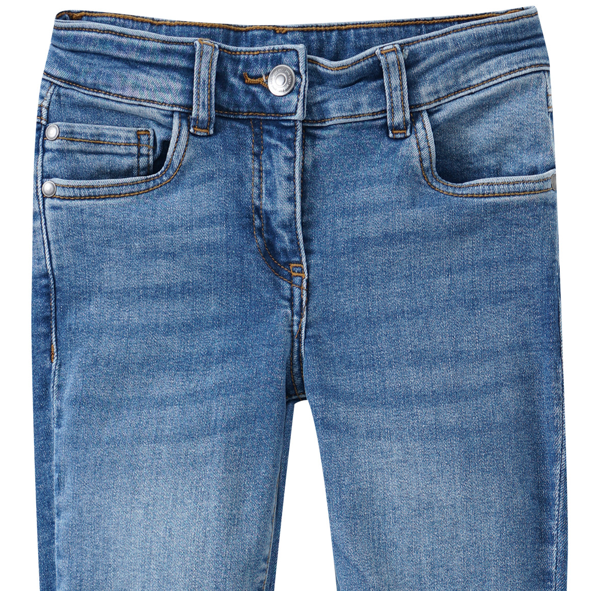Mädchen Skinny-Jeans mit verstellbarem Bund