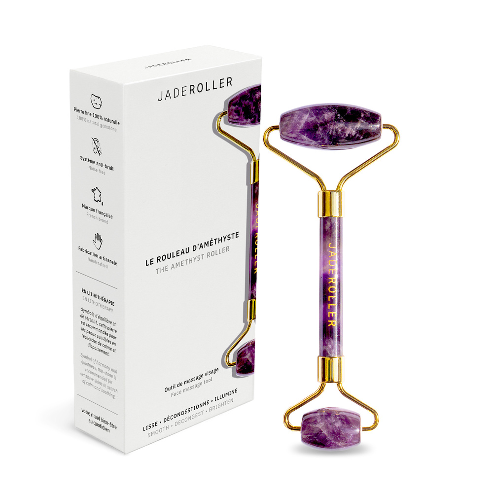 Jade Roller Le Rouleau d'Améthyste Roll-on de massage