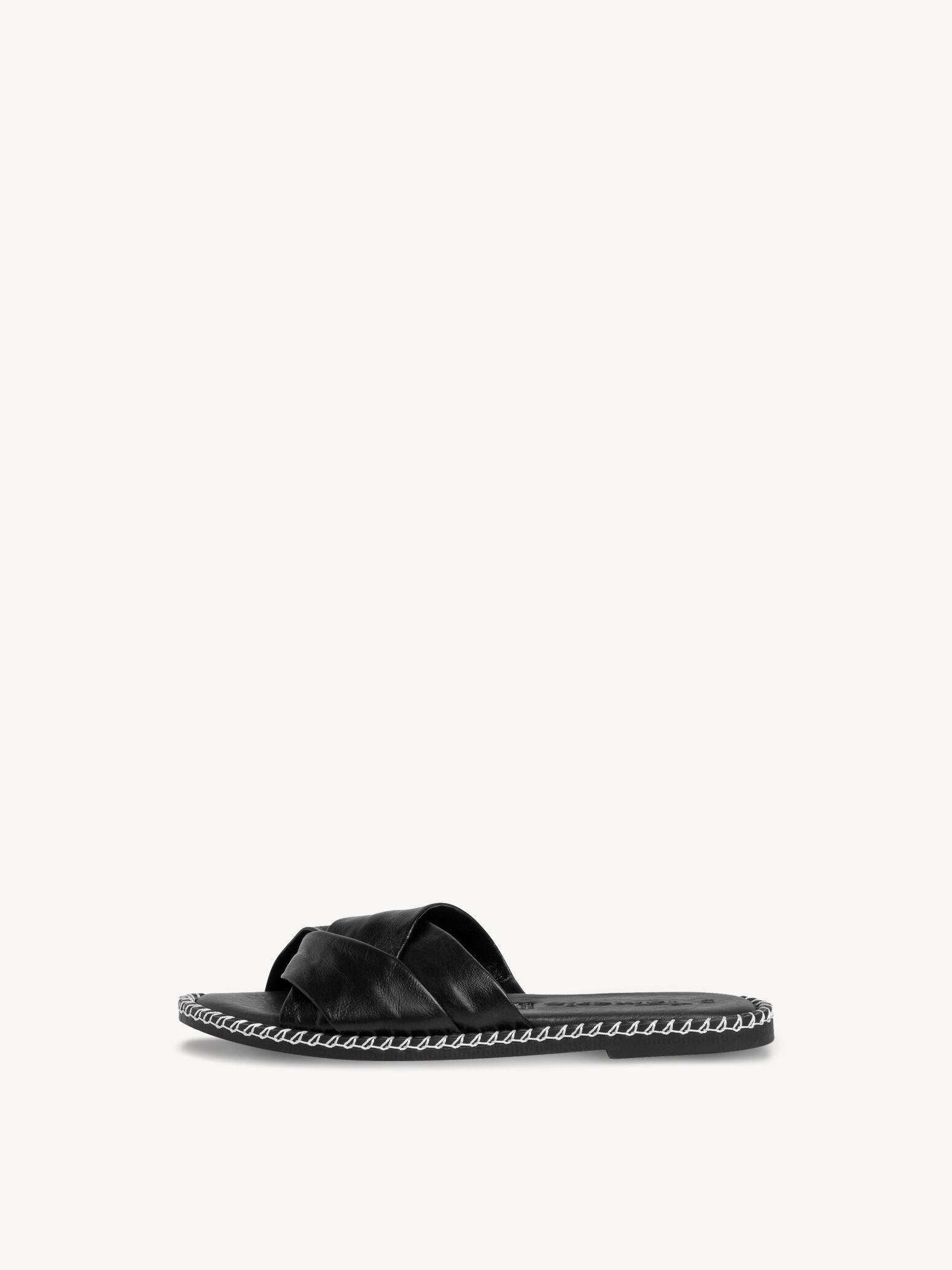 Mule en cuir - noir