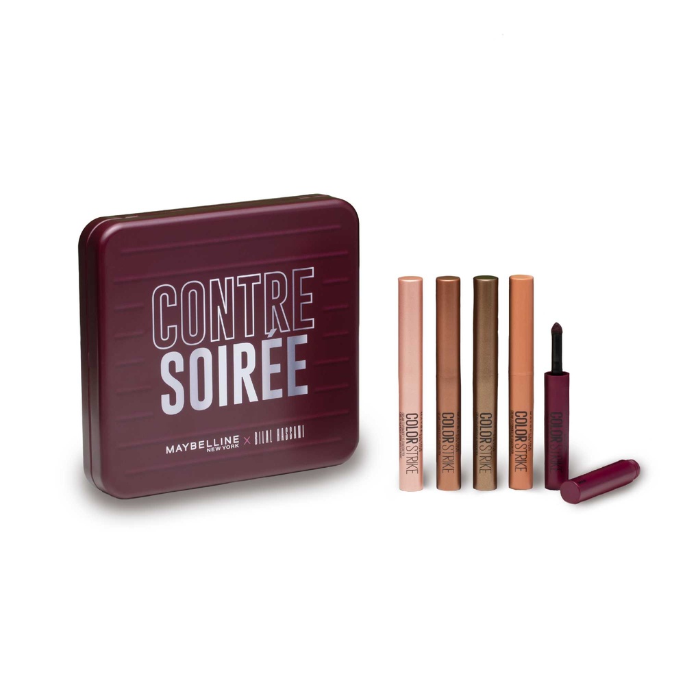 Maybelline New York BILAL HASSANI X MAYBELLINE NY Coffret de 5 fards à paupières Color Strike - édition limitée