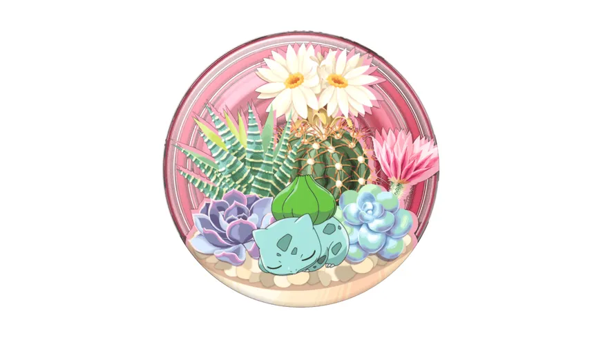 PopGrip - ausziehbarer Handy-Griff Handyhalter - Pokémon Bulbasaur Terrarium