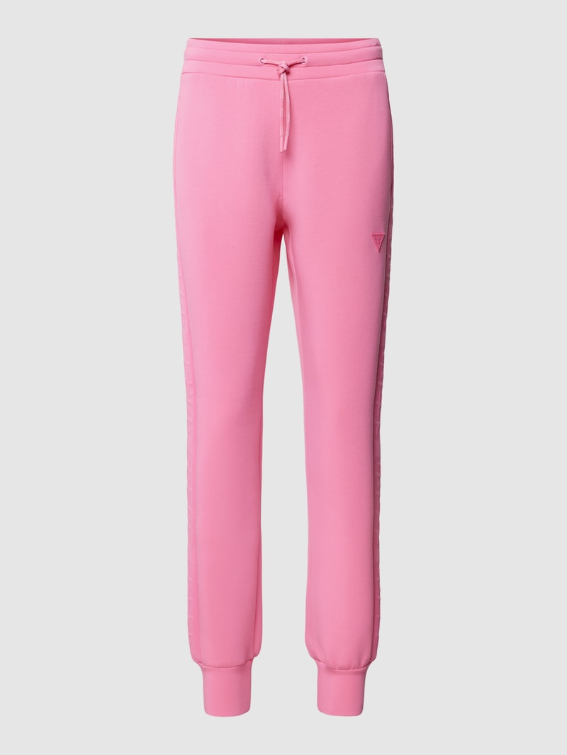 Sweathose mit Label-Patch Modell 'Allie' in pink