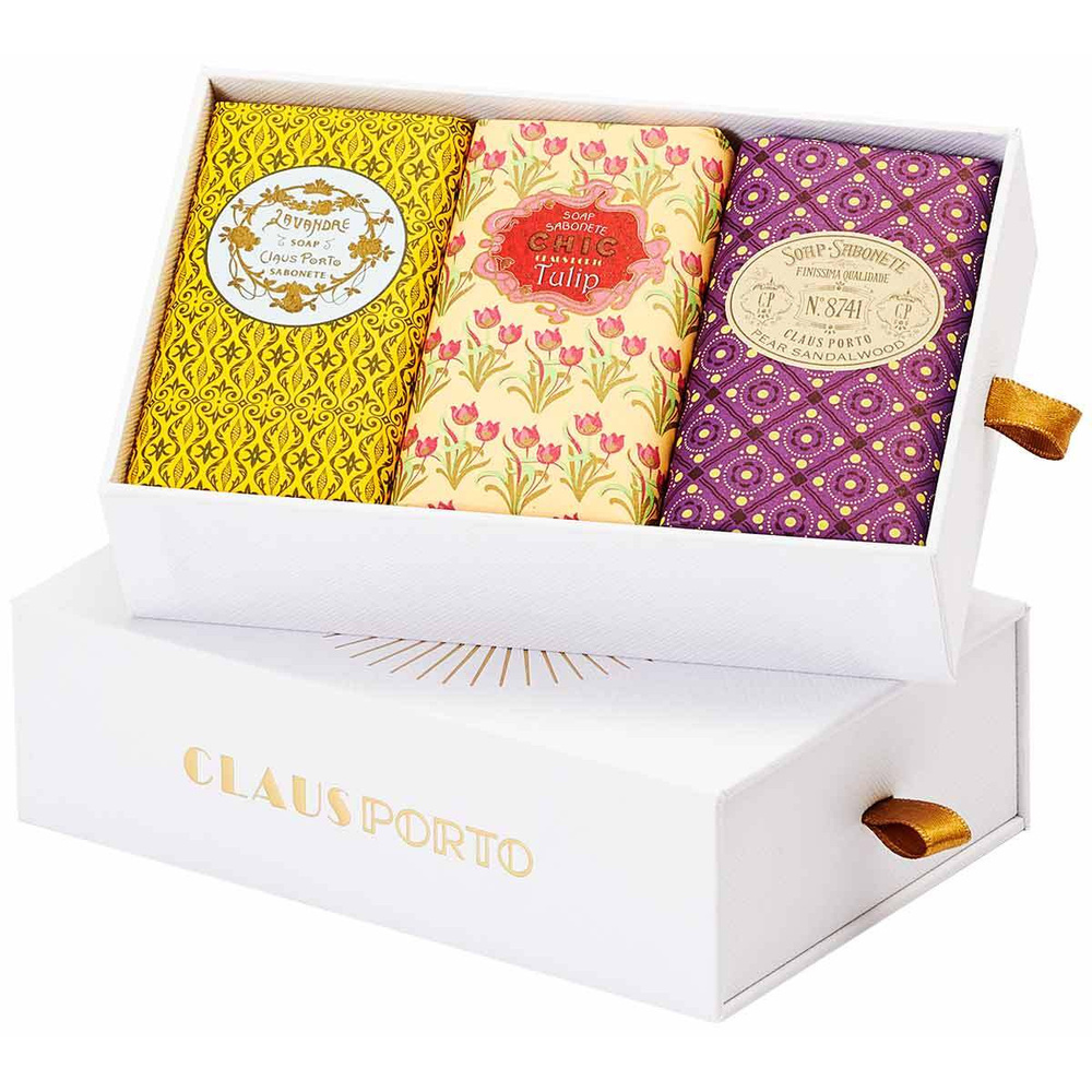 Claus Porto Gift Box 3 Wax Sealed Soaps savon
