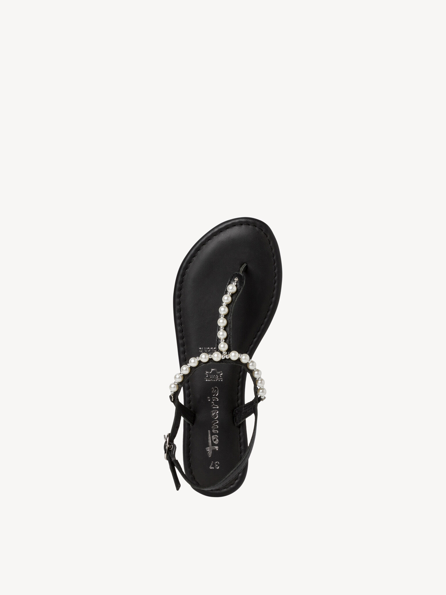 Sandale en cuir - noir