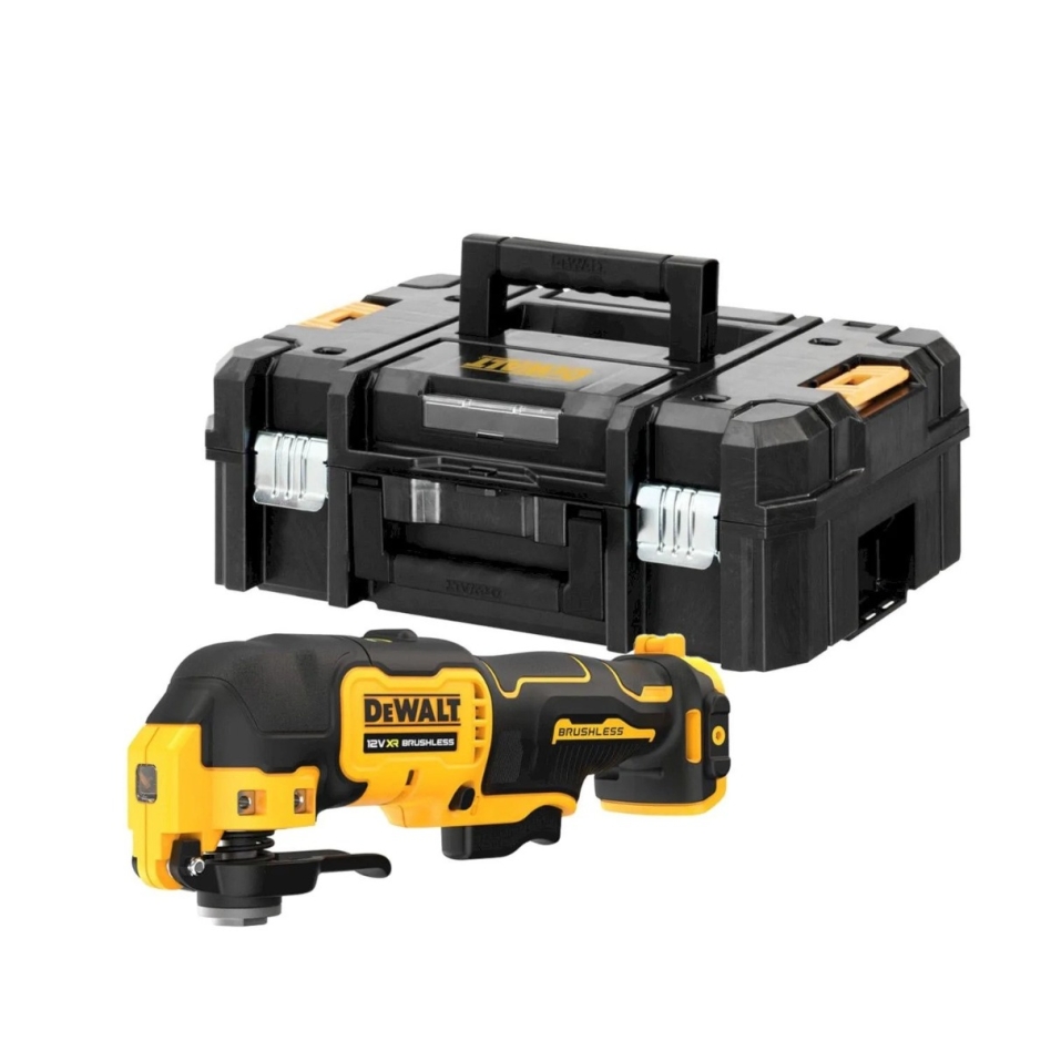 Narzędzie wielofunkcyjne bezprzewodowe DeWalt DCS353NT-XJ 12 V bez akumulatorów i ładowarki w walizce TSTAK