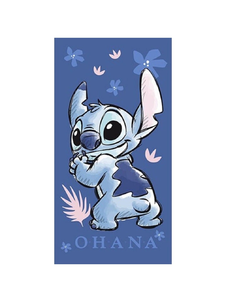 Lilo & Stitch Lilo & Stitch Handtuch 70 x 140 cm für Kinder Strandtuch Poolzubehör in Blau günstig kaufen 70x140 cm