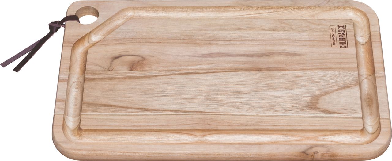 Tramontina Servier- und Schneidebrett, Teak, 40 x 24 x 1,8 cm