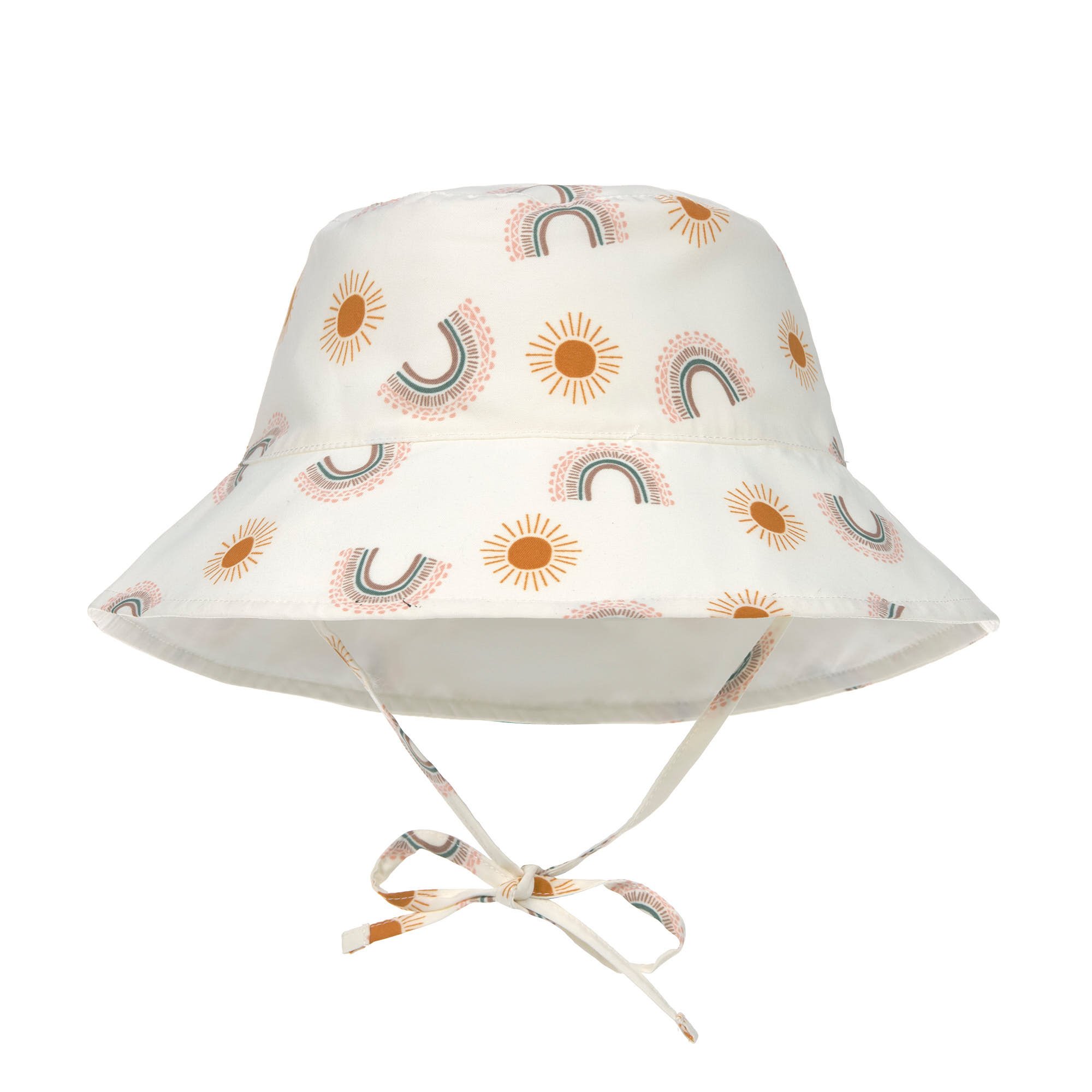 Sonnenhut Kinder (UV Schutz) - Regenbogen, Weiß