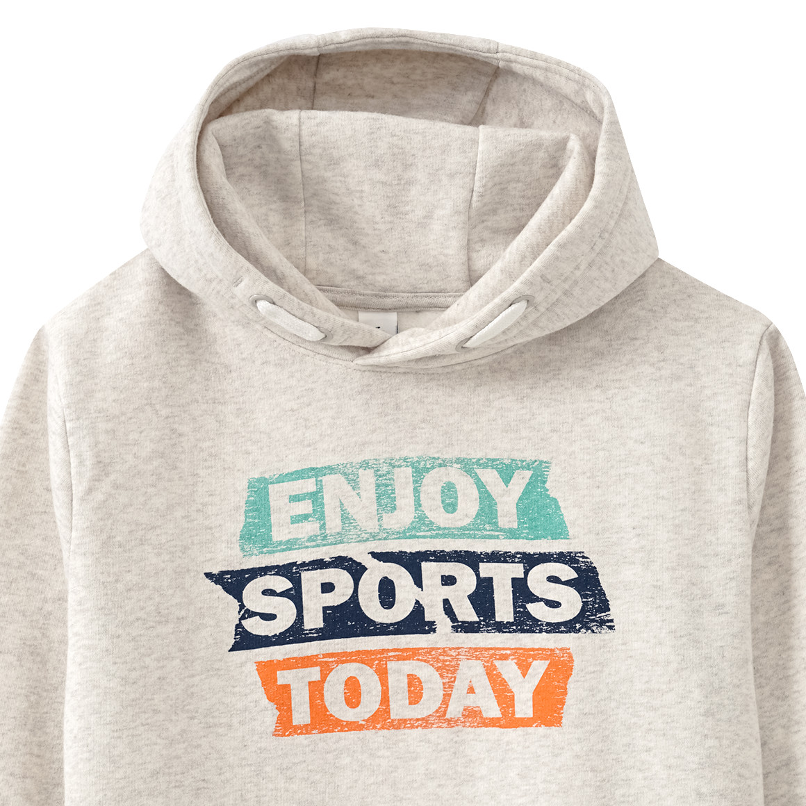 Jungen Hoodie mit Schriftzug-Print