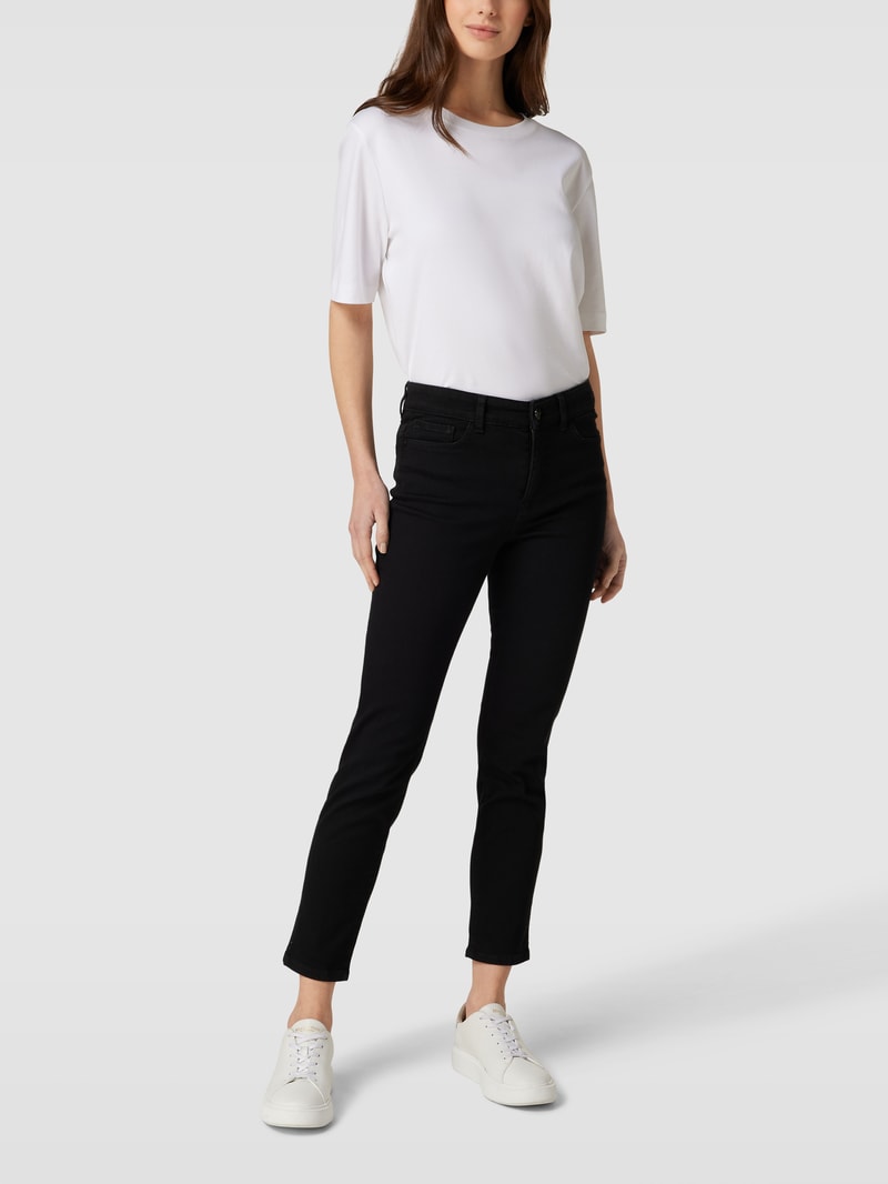 Slim Fit Jeans mit 5-Pocket-Design Modell 'SILEA' in schwarz