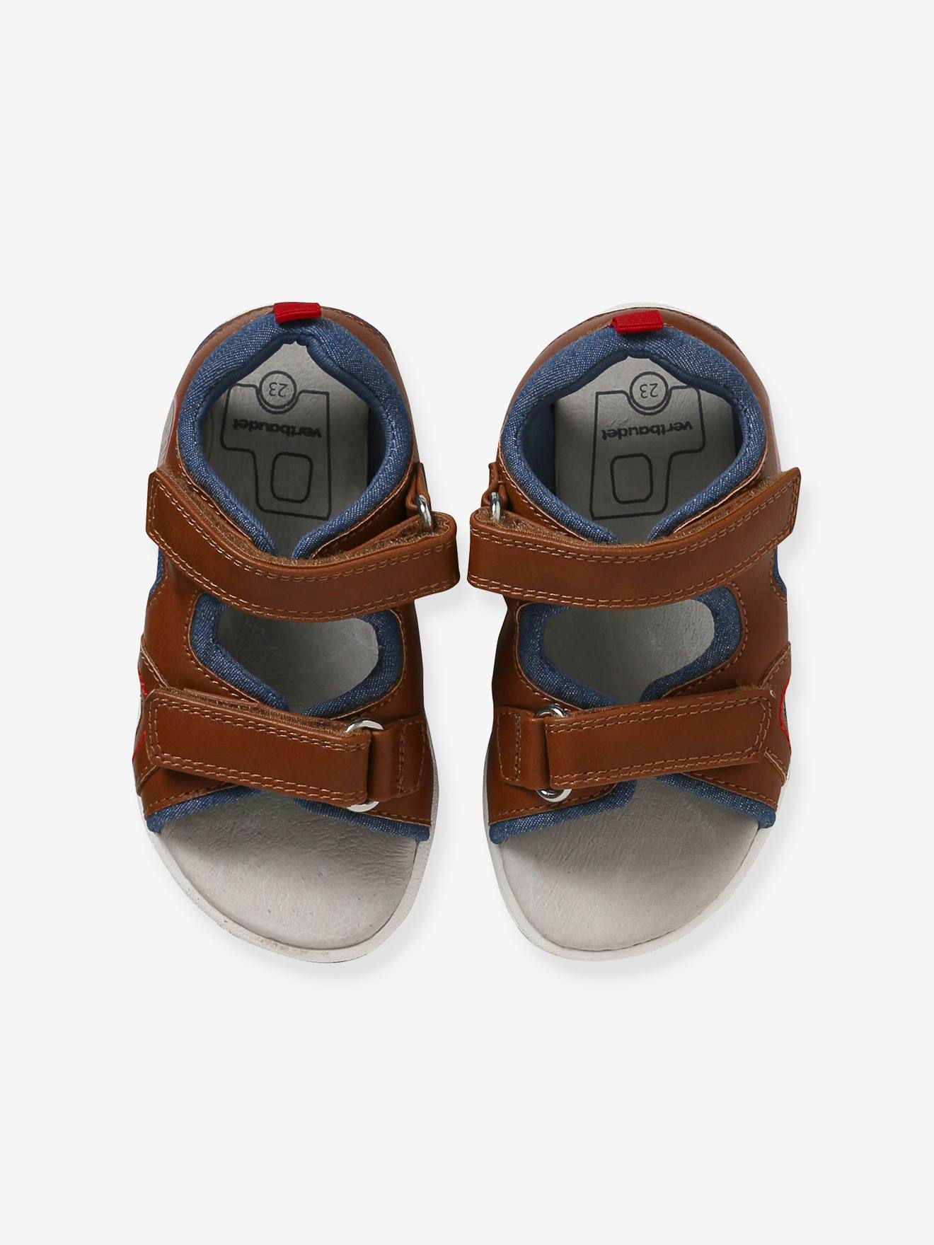 Sandales scratchées enfant collection maternelle marron