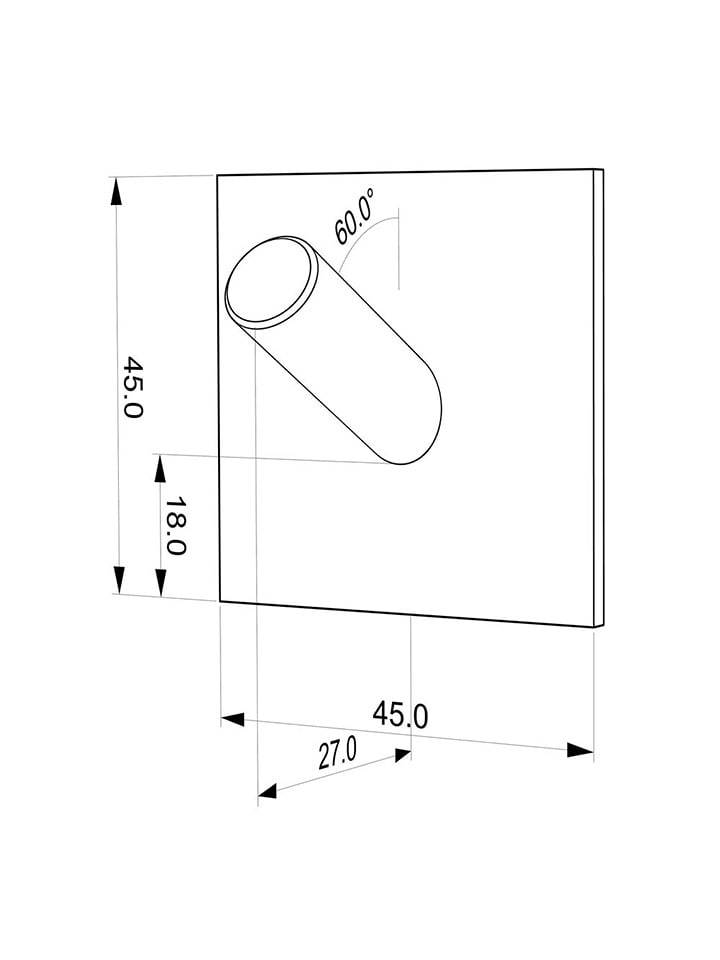 Tiger 2er-Set: Handtuchhaken ''Square'' in Schwarz - (B)4,5 x (H)4,5 x (T)2,7 cm günstig kaufen onesize