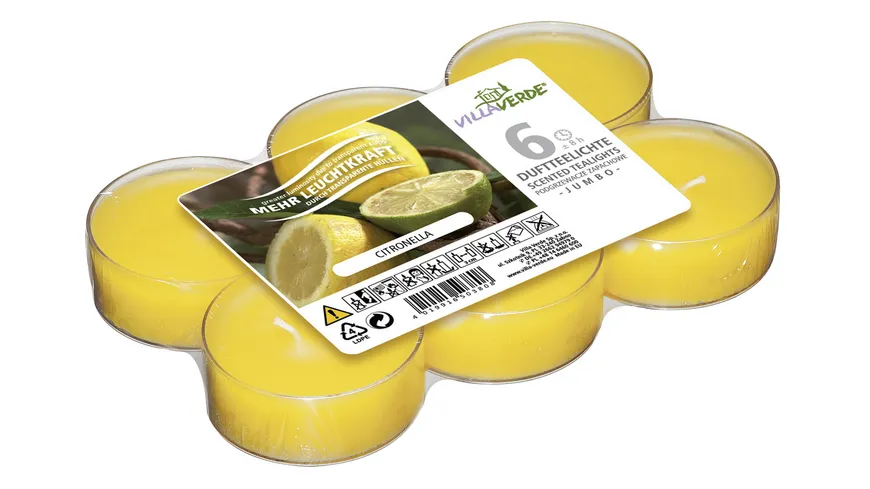 VILLA VERDE Citronella Jumbo Duftteelichter