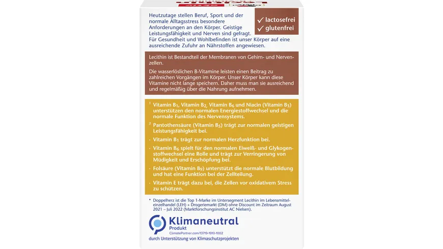 Doppelherz Lecithin + B-Vitamine 40 Kapseln