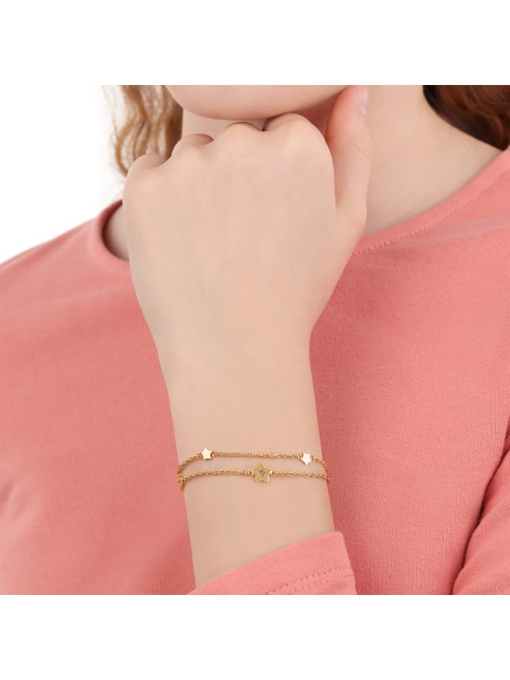 s.Oliver Armband Edelstahl in Gold günstig kaufen 16 cm