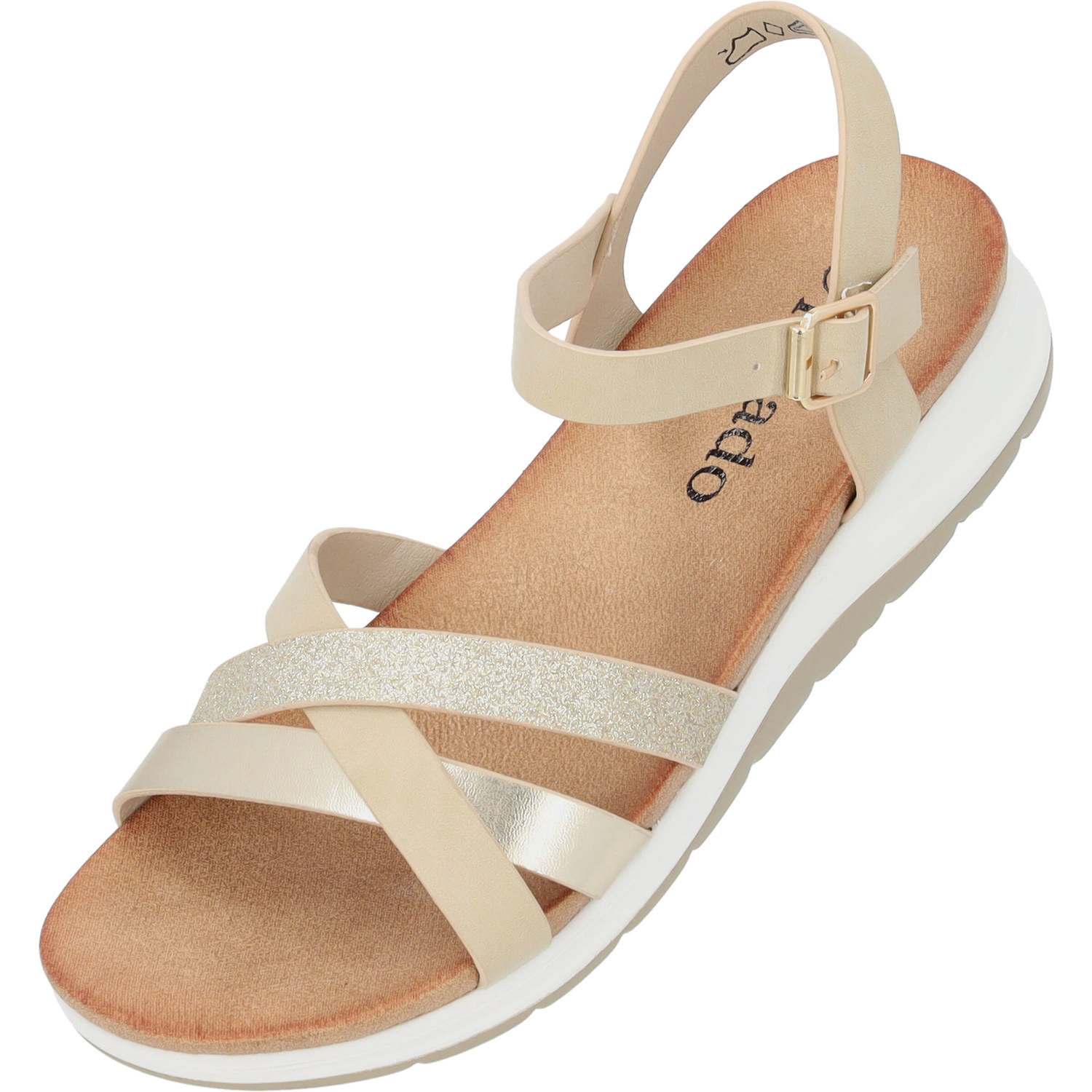 Palado Jantai, Sandalen, Damen, Gold