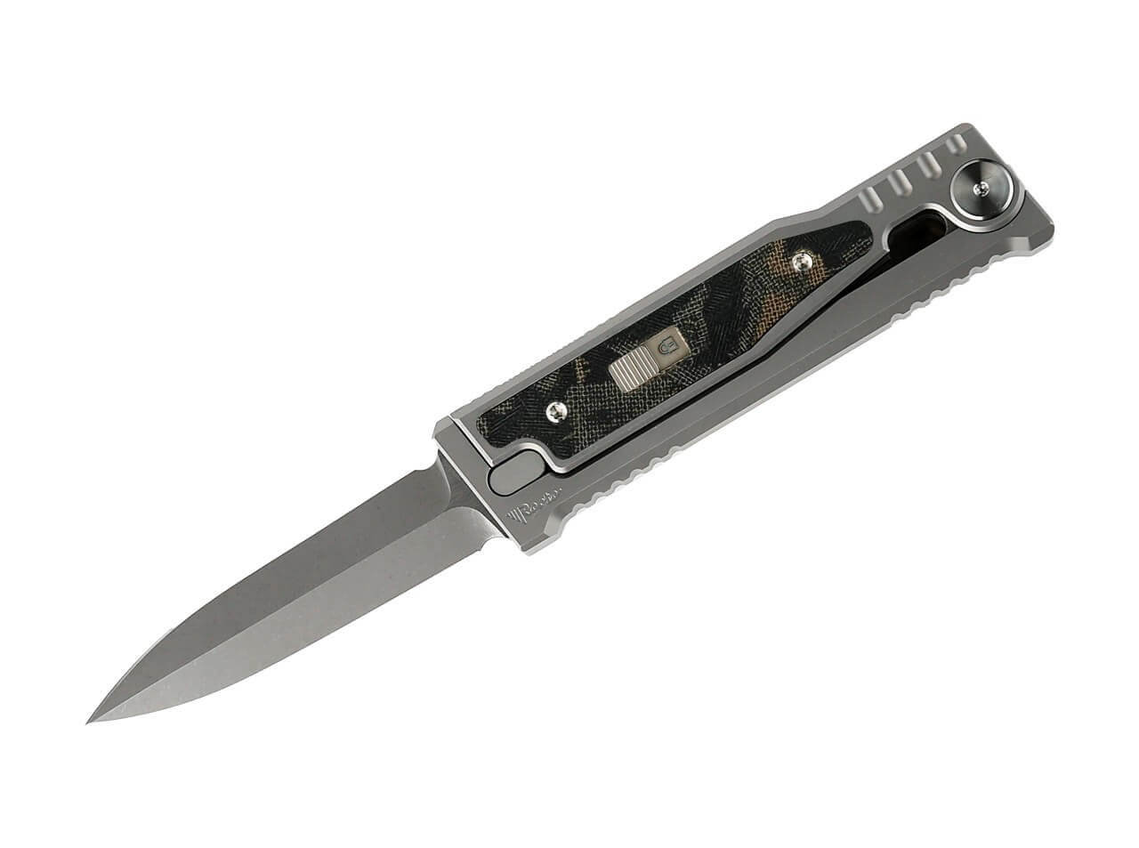 MINI-EXO Burl Linen Micarta Double Edge